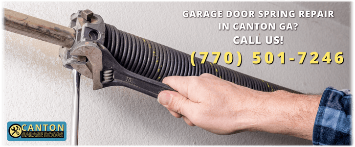 Broken Garage Door Spring Canton GA